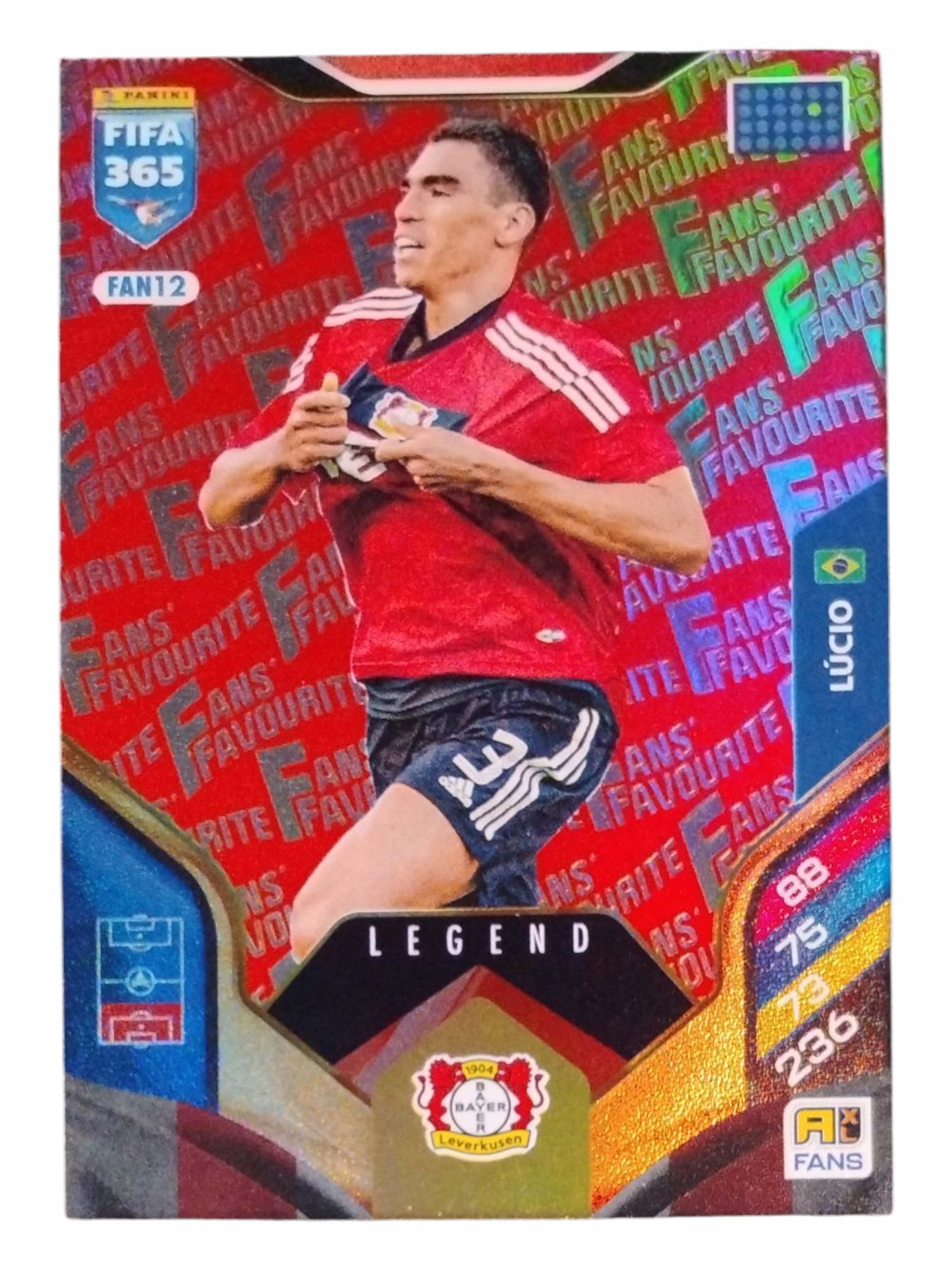 Panini Fifa 365 2026 Legend Fans' Favourite Red Lucio Bayer FAN12