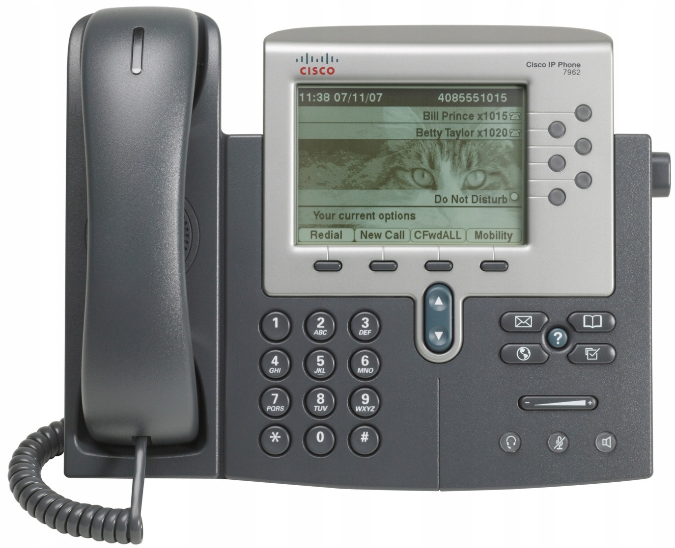 Stacionární Ip Voip telefon Cisco Unified Ip Phone 7962G PoE Sccp Sip