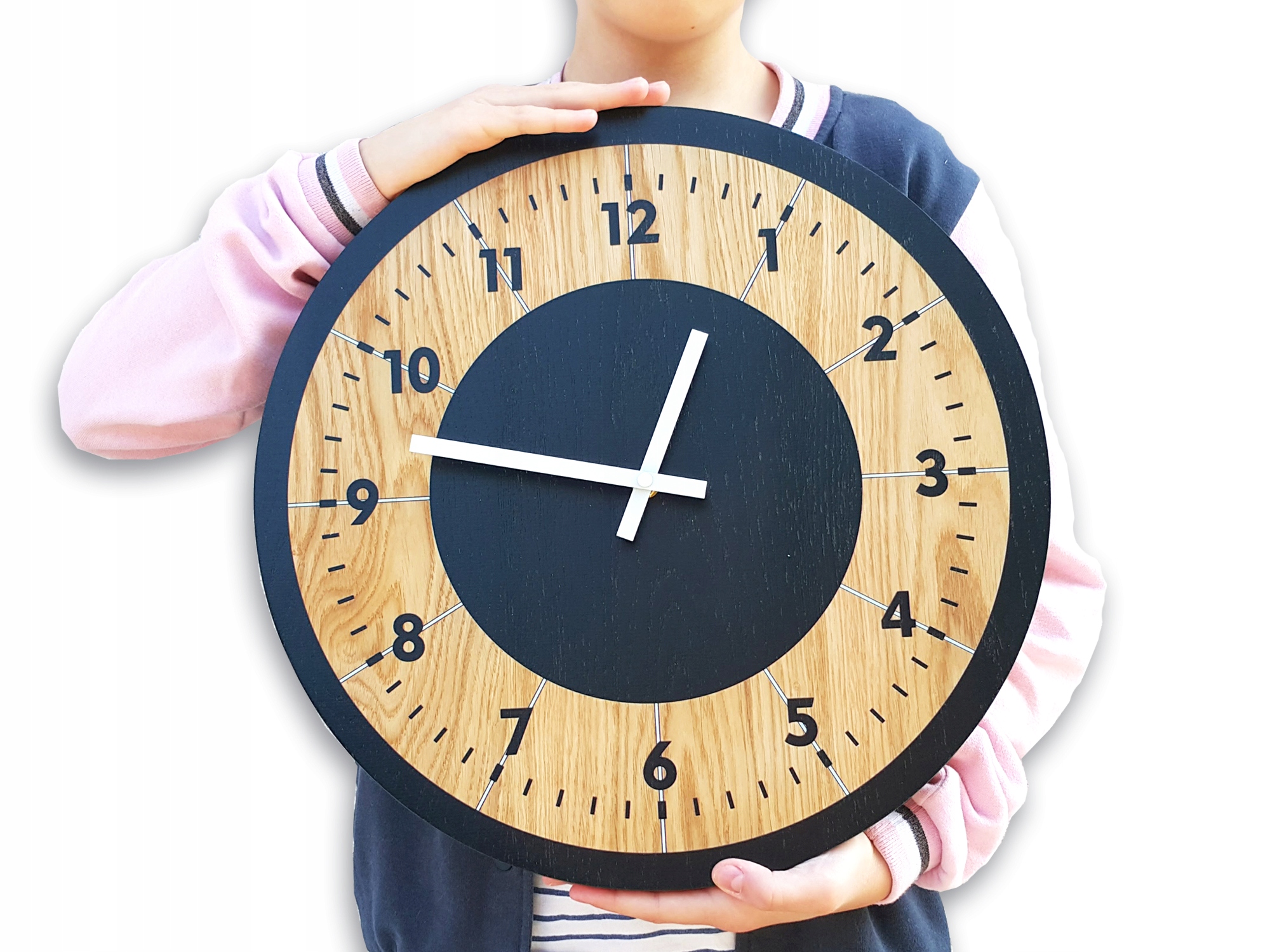 Nástenný hodinový strojček 40 cm Drevo Tokio Tichý ModernClock