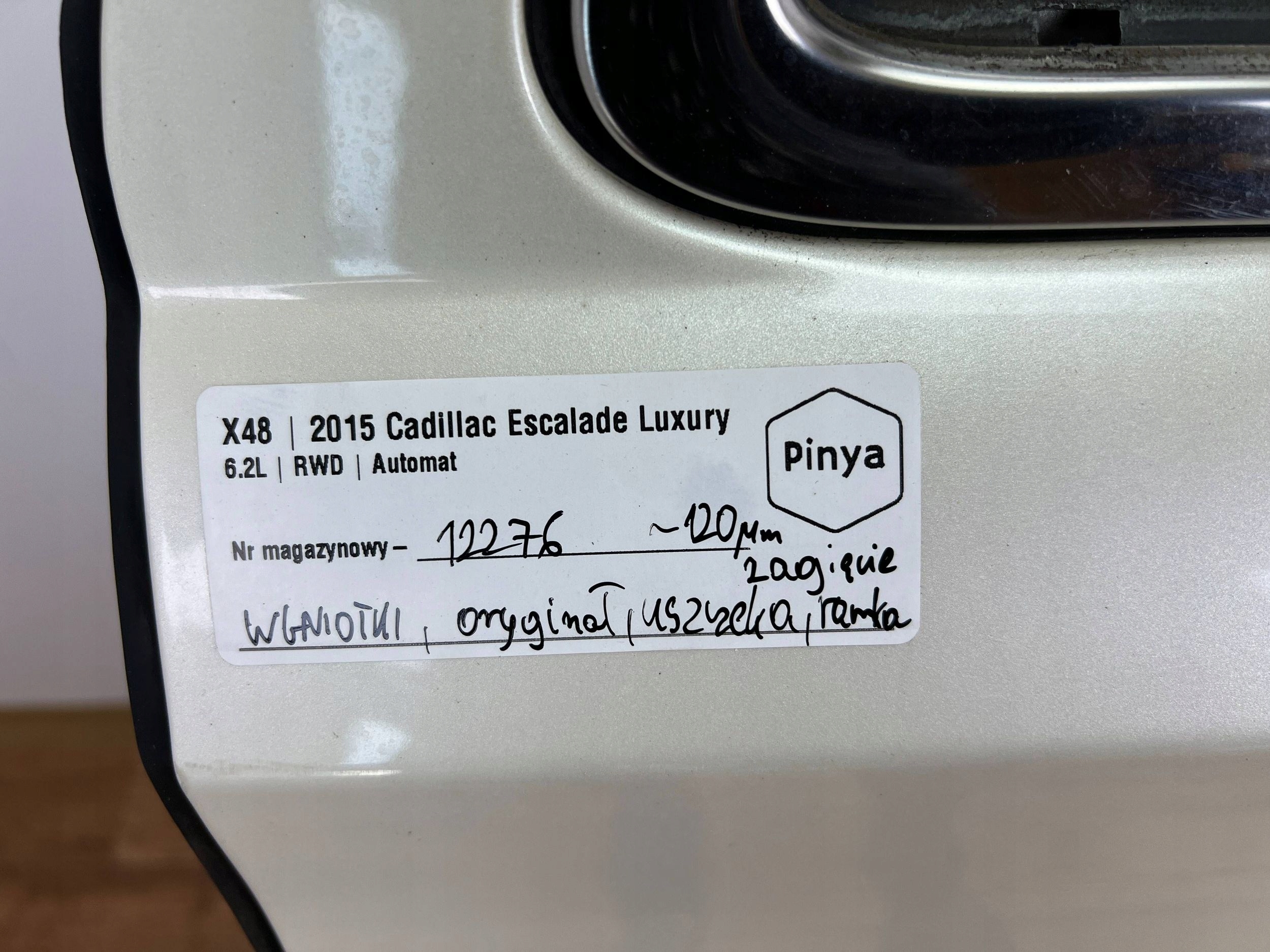 door front left Cadillac Escalade IV 2015+