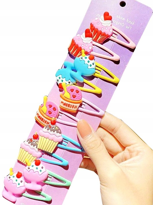 

Zestaw dziecięcych wsuwek do włosów kolorowe 10szt