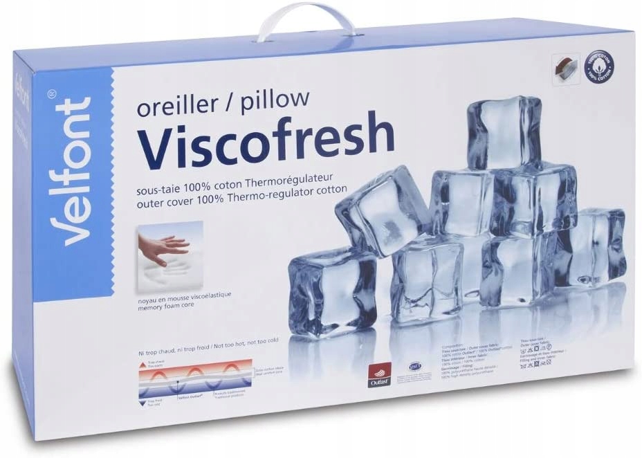 Poduszka Velfont Viscofresh 40x70cm
