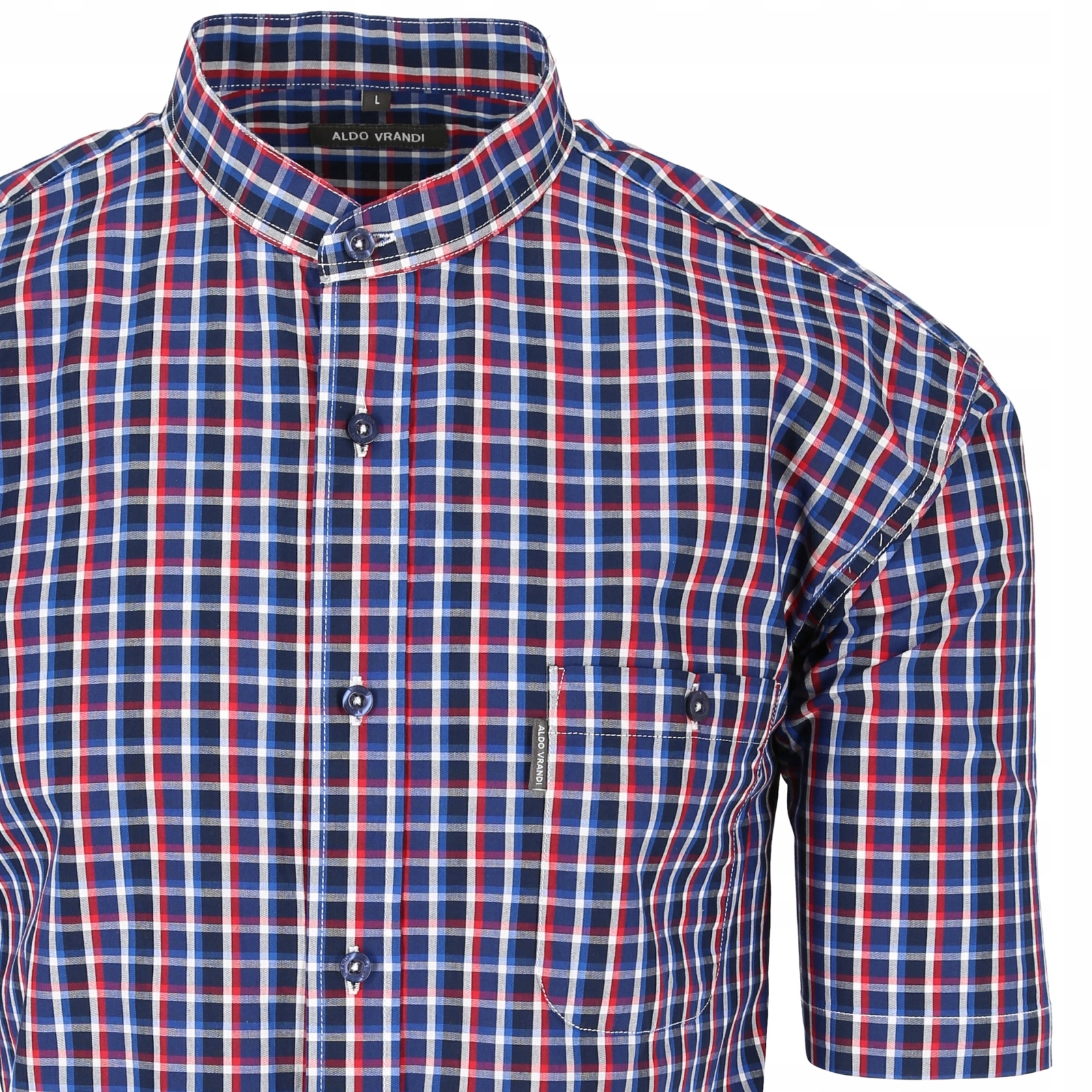 

stójka - bawełniana koszula w kratkę_3XL/48_kl_130