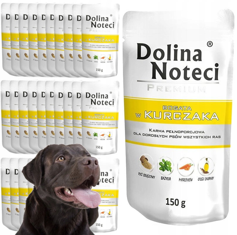 Levně Dolina Noteci Vlhké Krmivo Pro Psa Kuře 30x150G