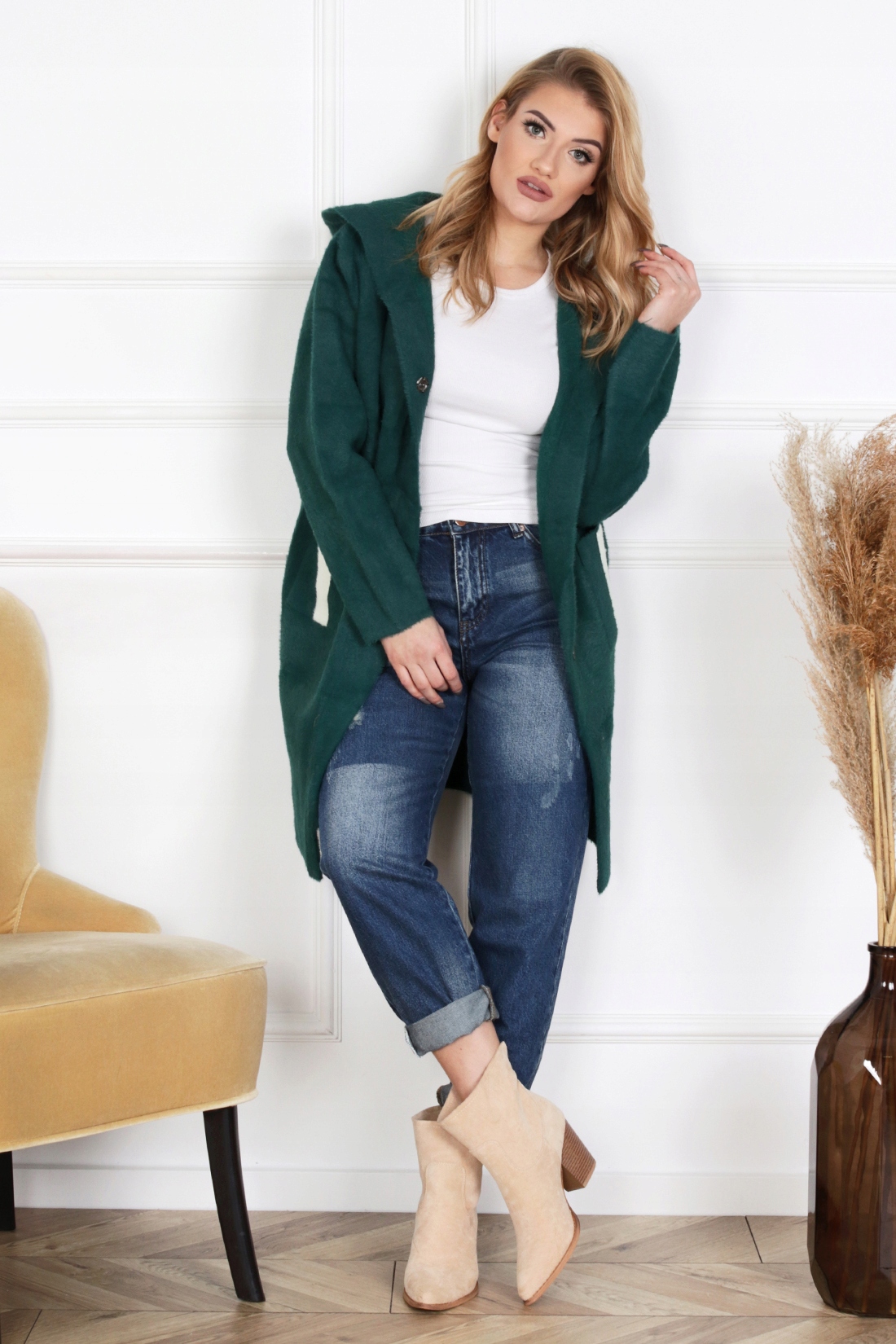 ALPAKA PŁASZCZ SPORTOWY NEXT KAPTUR BUT.ZIEL. 2051 Model 2051