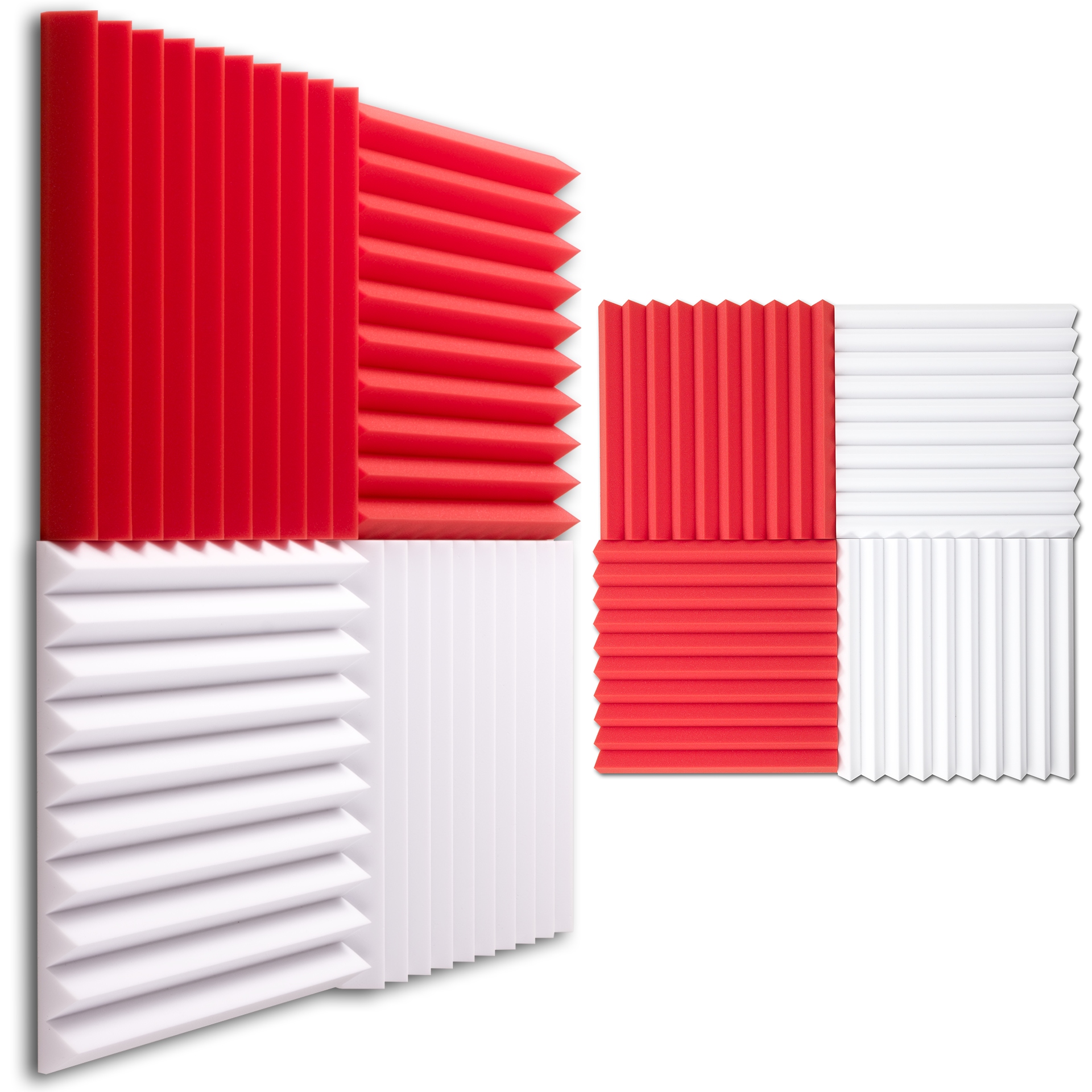 Akustický panel a zvukotěsné klíny redukce ozvěny dozvuk dobrá akustika