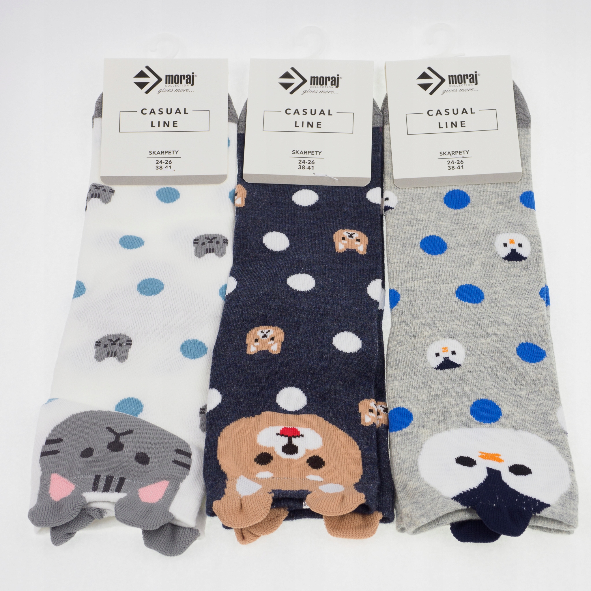 

Skarpety Moraj 35-38 casual line 3-pary
