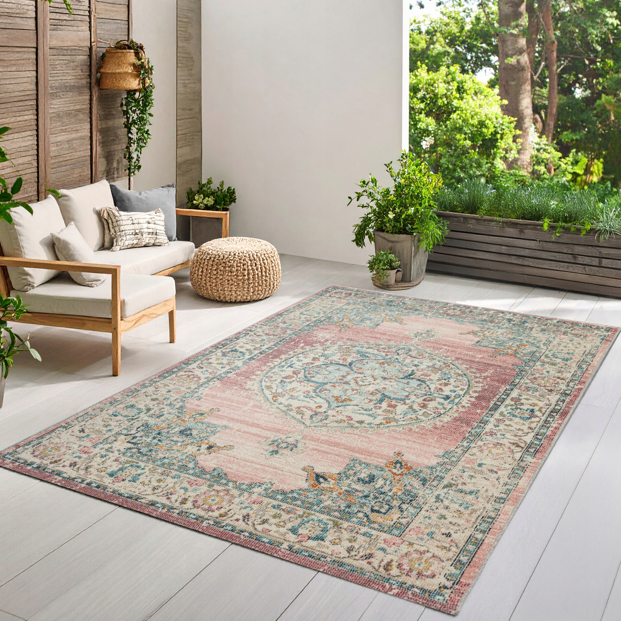 the carpet Palma Indoor & Outdoor Rug, Orient Pattern, Multicolor, 240x340