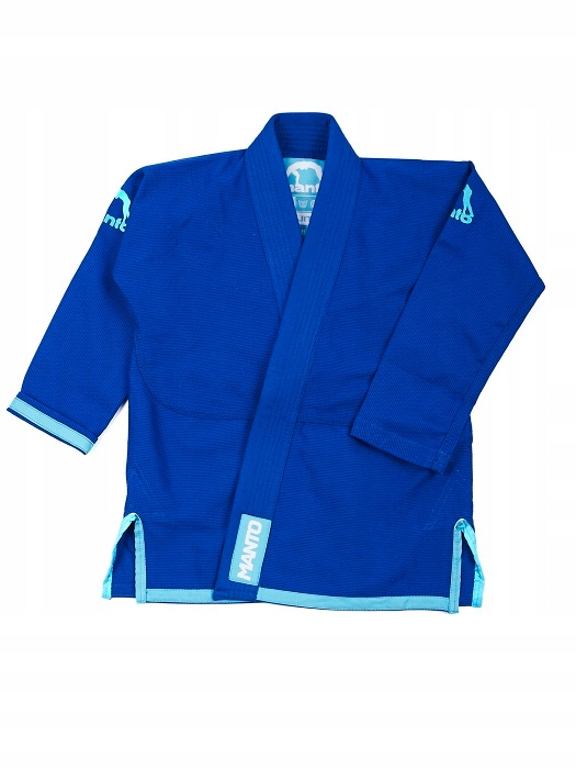 Manto Kimono Gi Dla Dzieci Bjj Judo Aikido niebieskie 139-149 M2