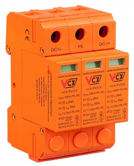

Ochronnik Fotowoltaiczny DC 1000V C Certyfikat Bbj