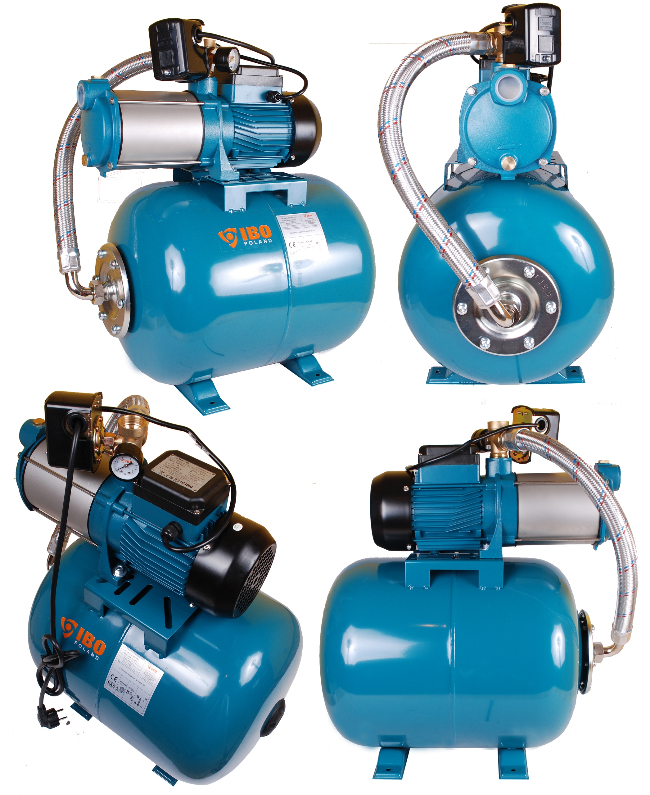 

Zestaw hydrofor 50l, pompa, wąż Ibo Mhi 1300