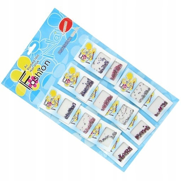 cyrkonie 12blistrów  mix wzorów | NA-367L/Z/255 — 2