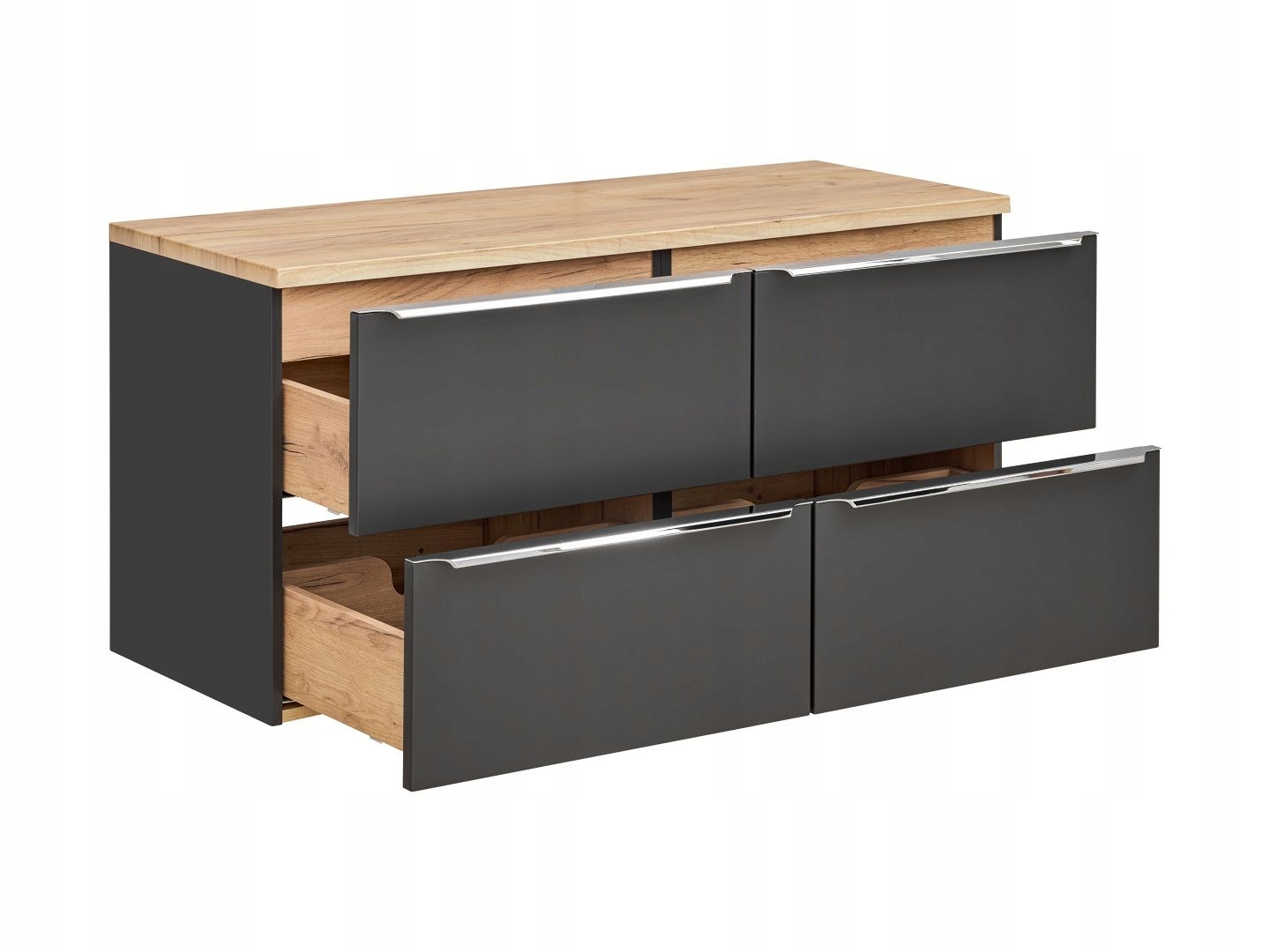 SZAFKA ŁAZIENKOWA Z BLATEM 120 CM CAPRI COSMOS Kolor mebla czarny