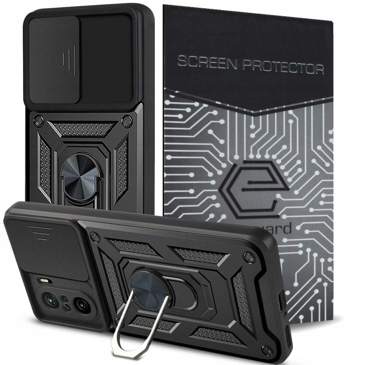 

Etui Case Pancerne+szkło do Xiaomi Poco F3 Pro
