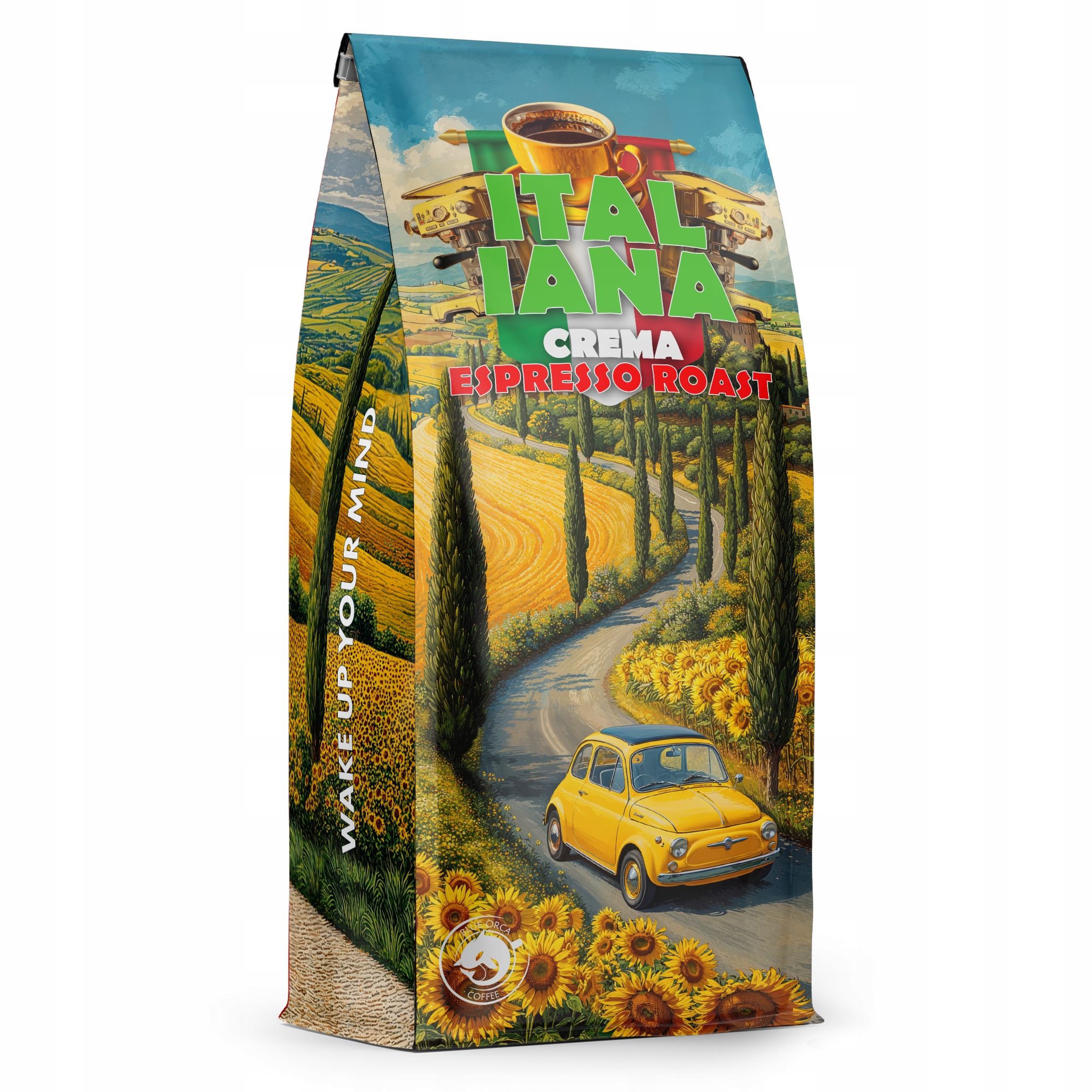 Levně Káva zrnková 1kg Italiana Crema blend Blue Orca Coffee Limited Edition