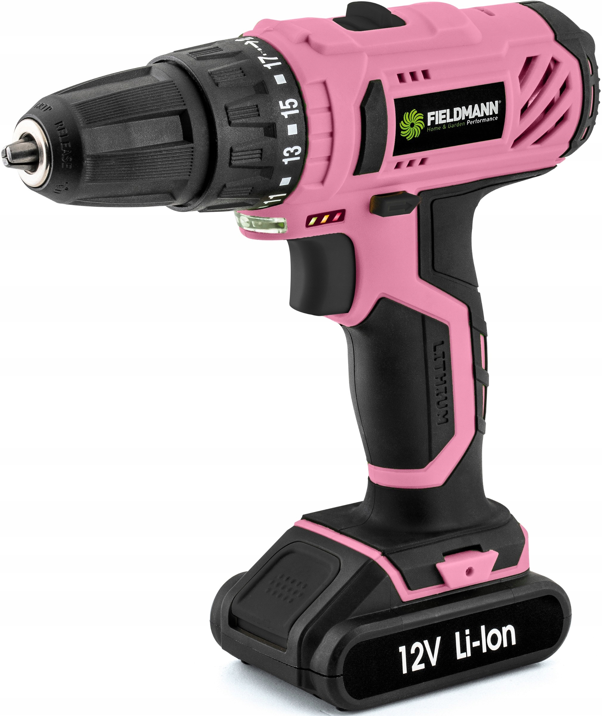 Aku vrtačka 12V růžová Fieldmann Fdv 10202-A