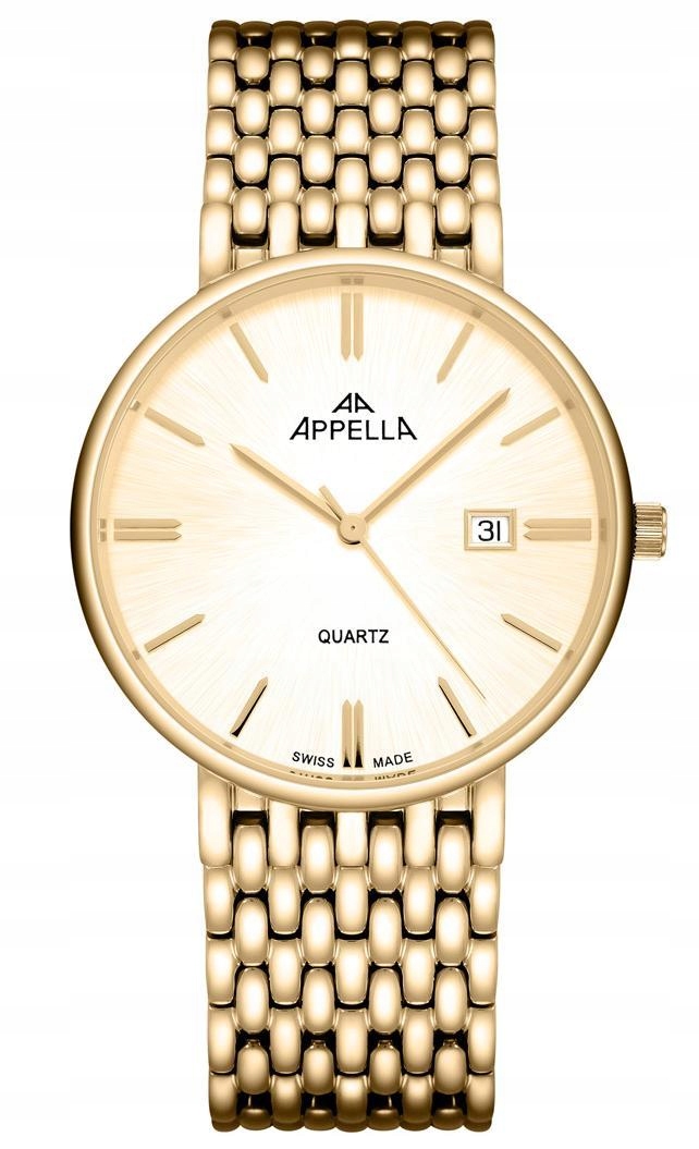 Nové Originální Pánské hodinky Appella L12007.1111Q Quartz datumovka gravírování