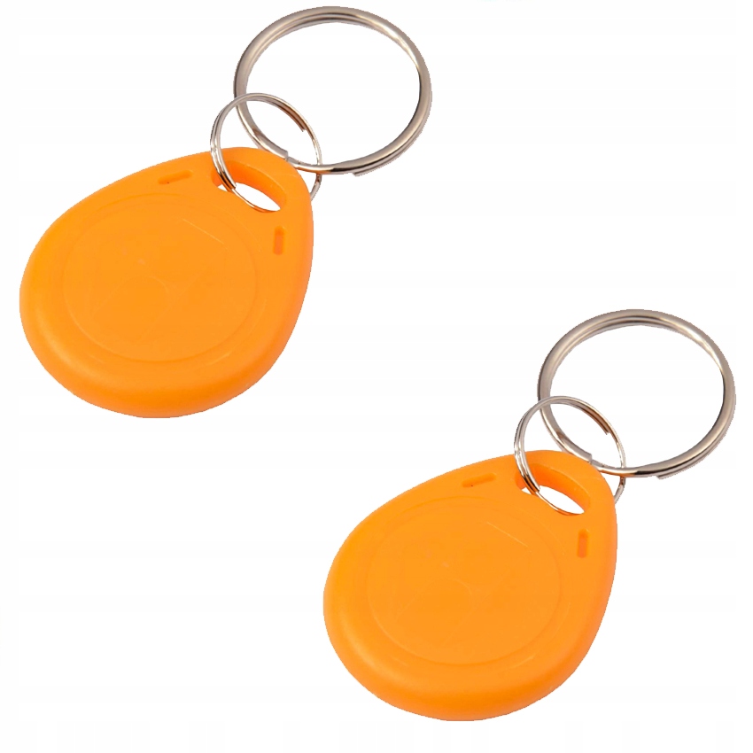 BRELOK ZBLIŻENIOWY MIFARE RFID 13.56MHZ ŻÓŁTY ZMIENNY UID ZESTAW 2 SZTUK