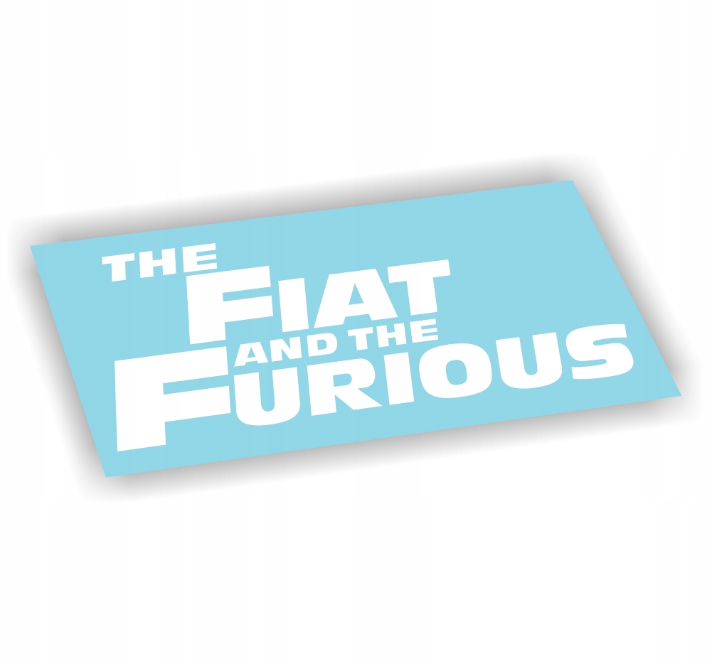 Naklejka The Fiat and the furious kolor Biały bravo freemont punto tipo uno