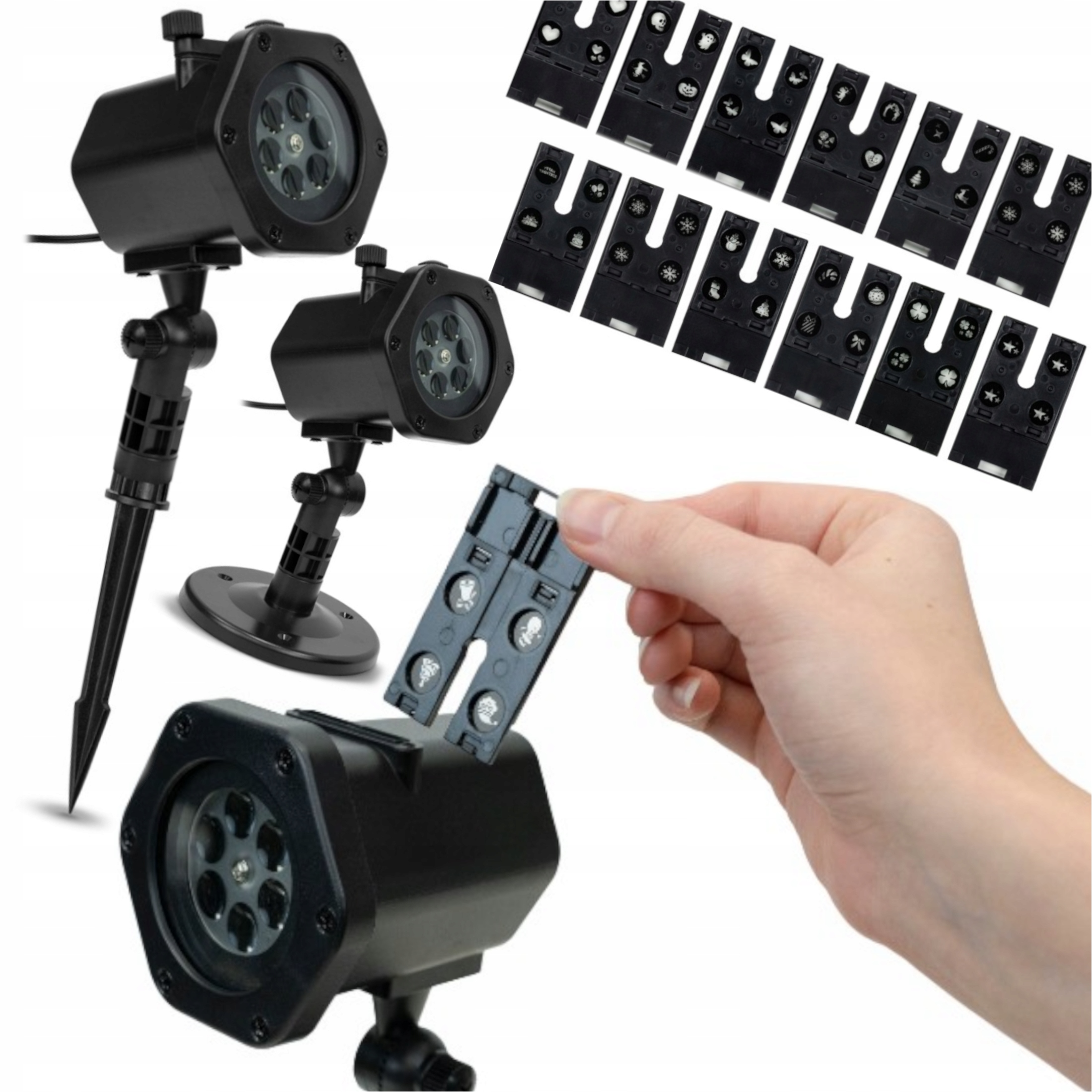 Záhradný Projektor S Obrazmi Pre Dom Vianočná Svet 48ks