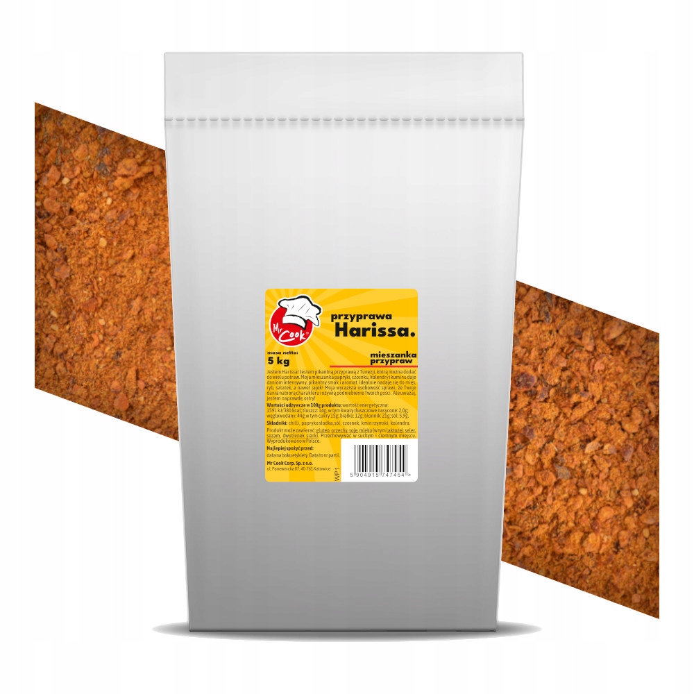 Przyprawa Harissa bez Dodatku Glutaminianu Sodu 5kg