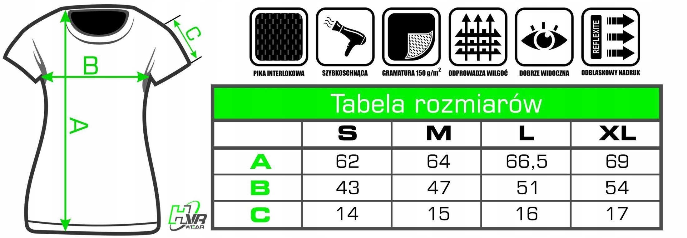 Damska koszulka termoaktywna nadruk ROWER FOREVER Rozmiar XL