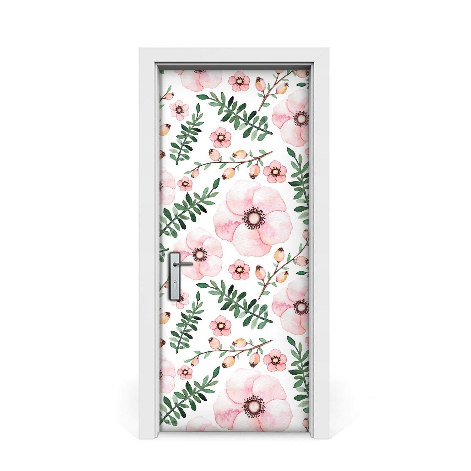 

Naklejka na drzwi okleina Kwiatki 85x205