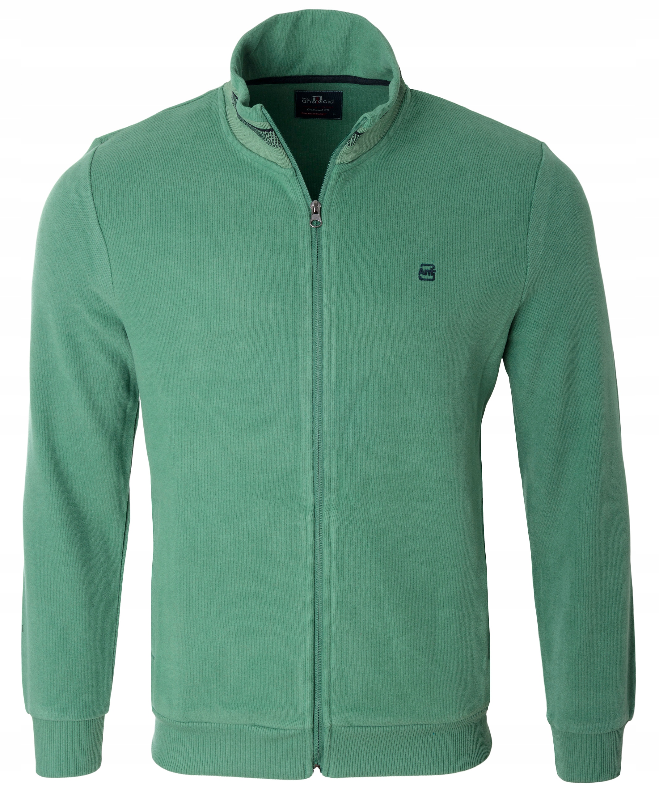 Pánská Rozepínací Mikina Bunda Zip Zelená S Kapsami Turecká Podzimní XL