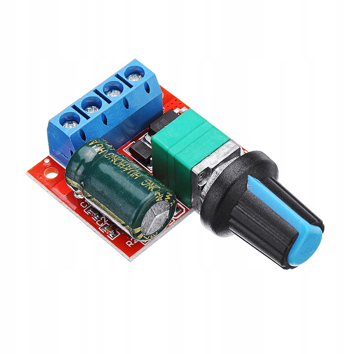 

Regulator Prędkości Obrotów Pwm DC 90W 5A 35V