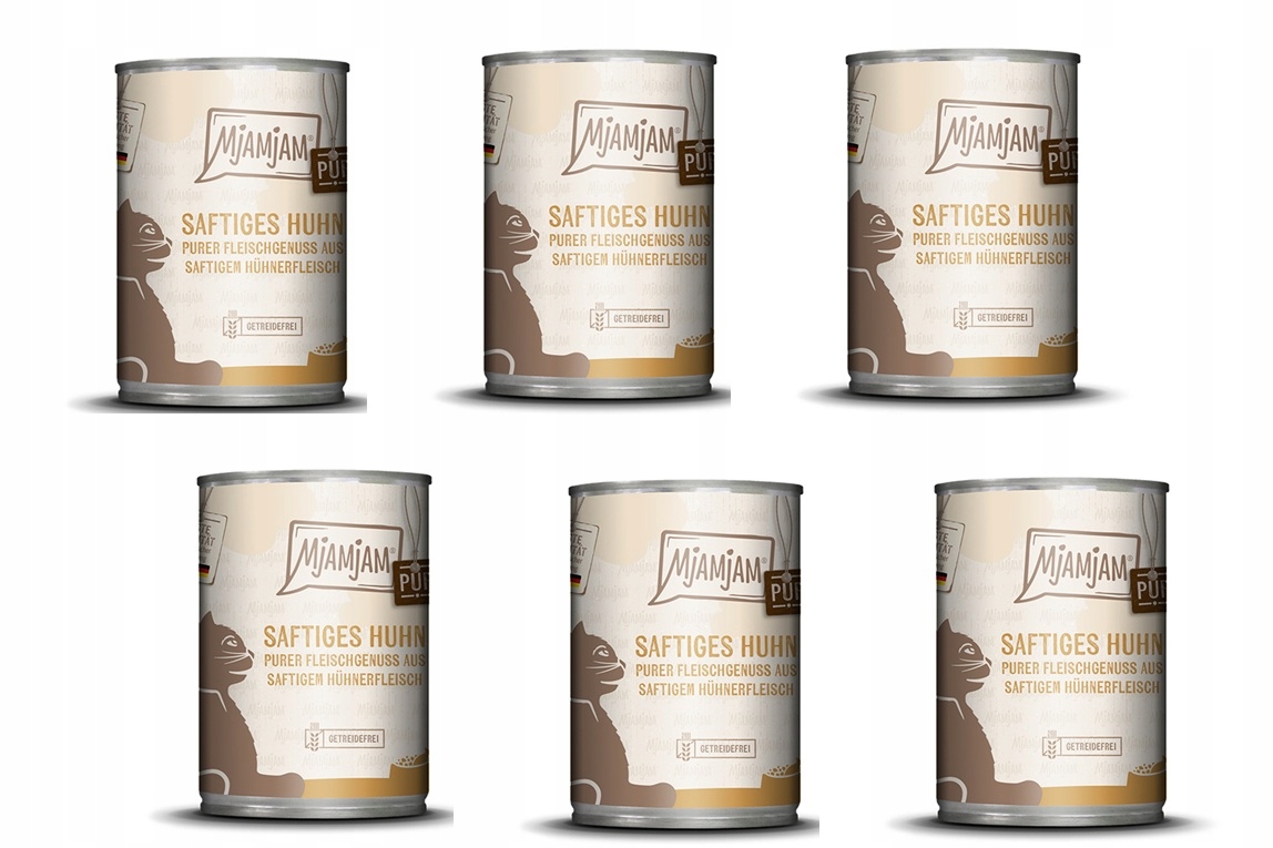 Mjamjam Pure Kuře 6 x 400 g