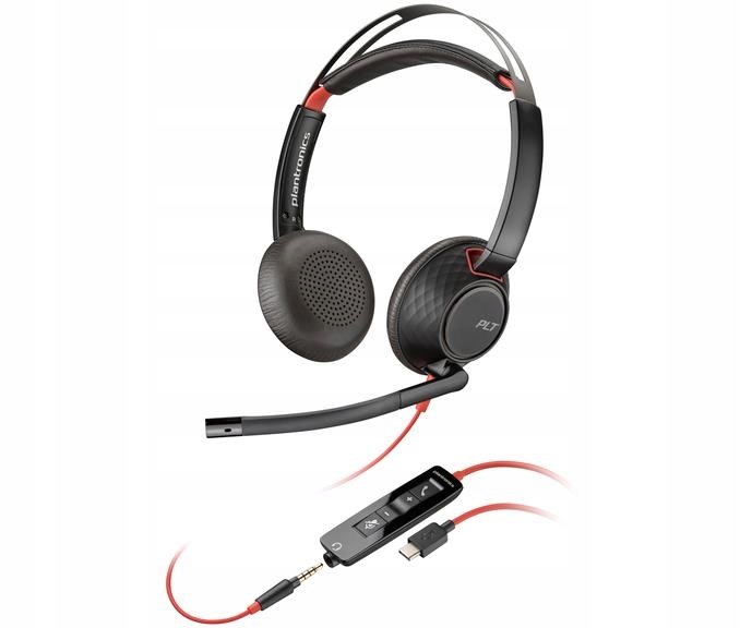 Poly Blackwire 5220 náhlavní souprava, 3.5 mm jack Usb-c/ A adaptér, …