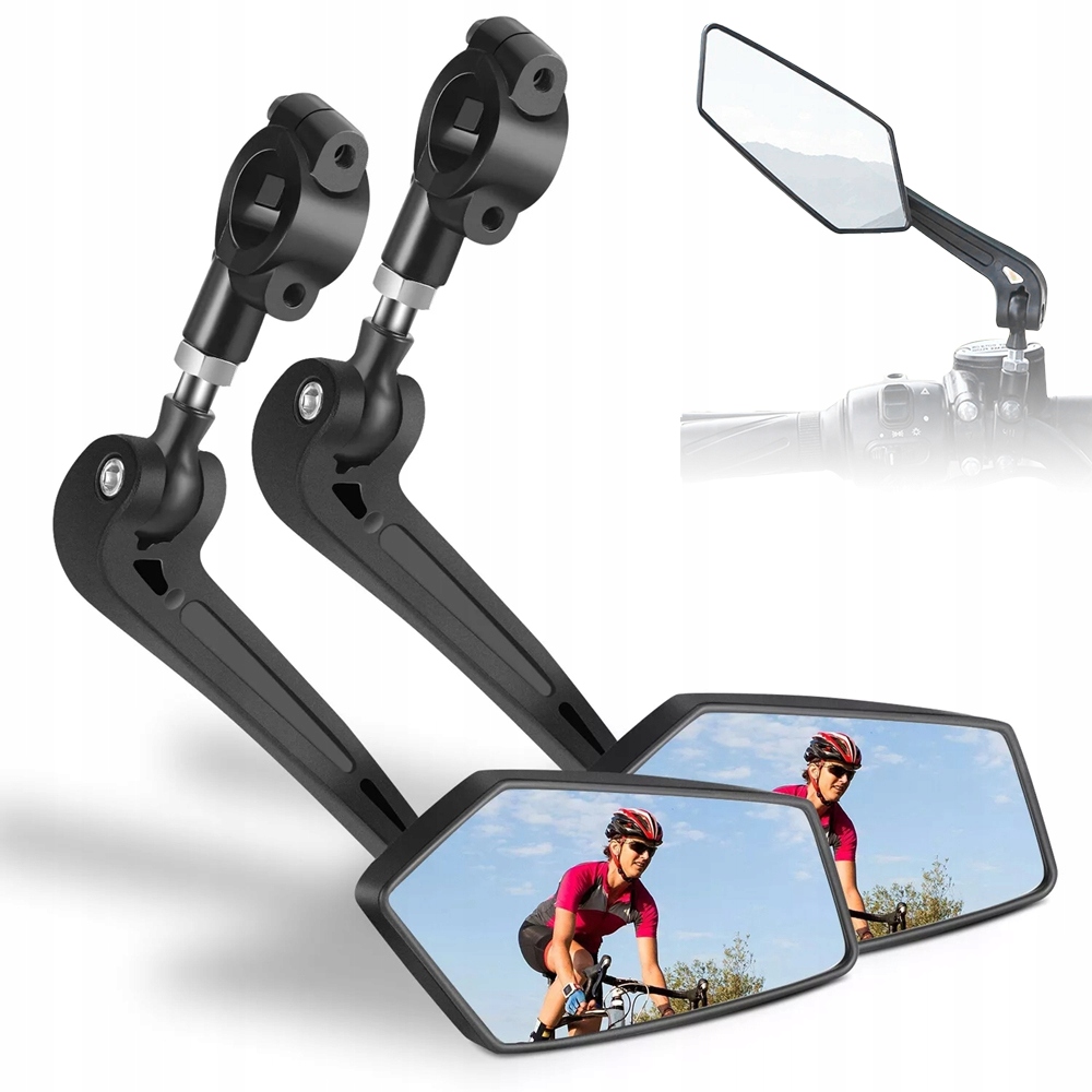 Lusterko Rowerowe Do Roweru Zestaw Lewe Prawe 360° 2 Szt.