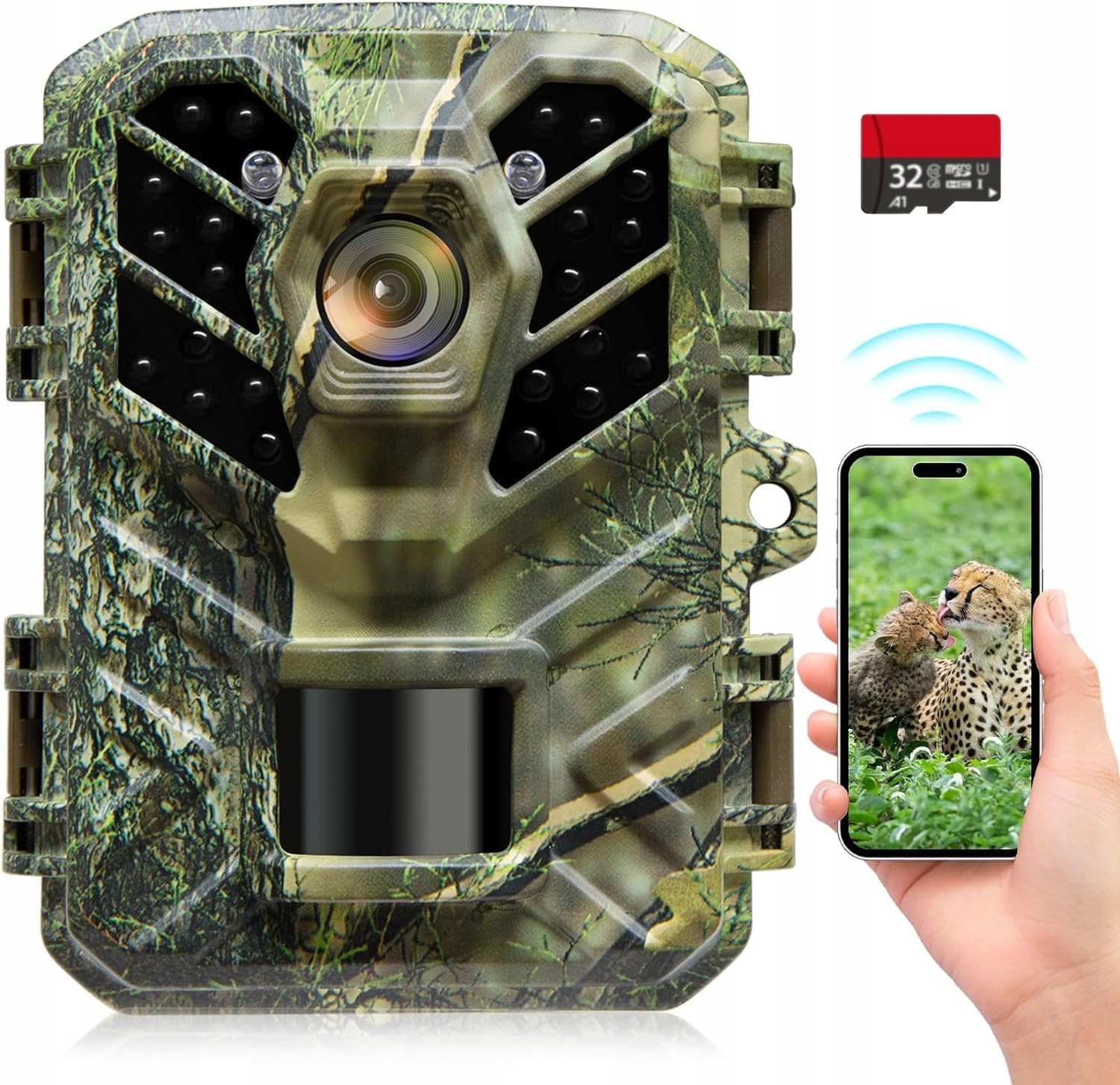 Fotopast Lesní Lovecká Kamera Pro Pozorování Coolifepro 32 Mp 1080P 3V1