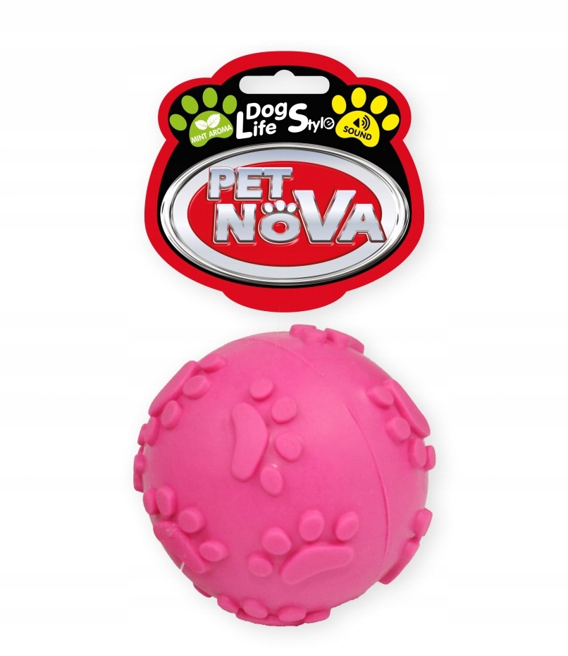 

Pet Nova zabawka dla psa Piłka Gumowa 6cm róż