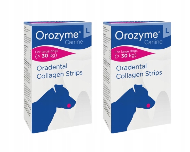 Levně Orozyme Dental Collagen Strips (L) 2x141g Set Na Delší Dobu
