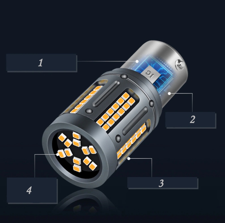 1 szt - Żarówka P21W | 1156 | BA15S 84 SMD CANBUS - Kierunkowskaz Pomarańcz Numer katalogowy części 4562463