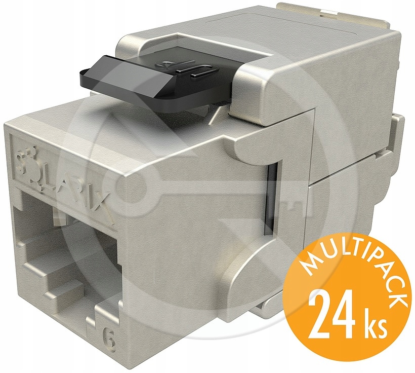 SXKJ-6-STP-BK-SA keystone Cat 6 samorezný, multipack 24 ks