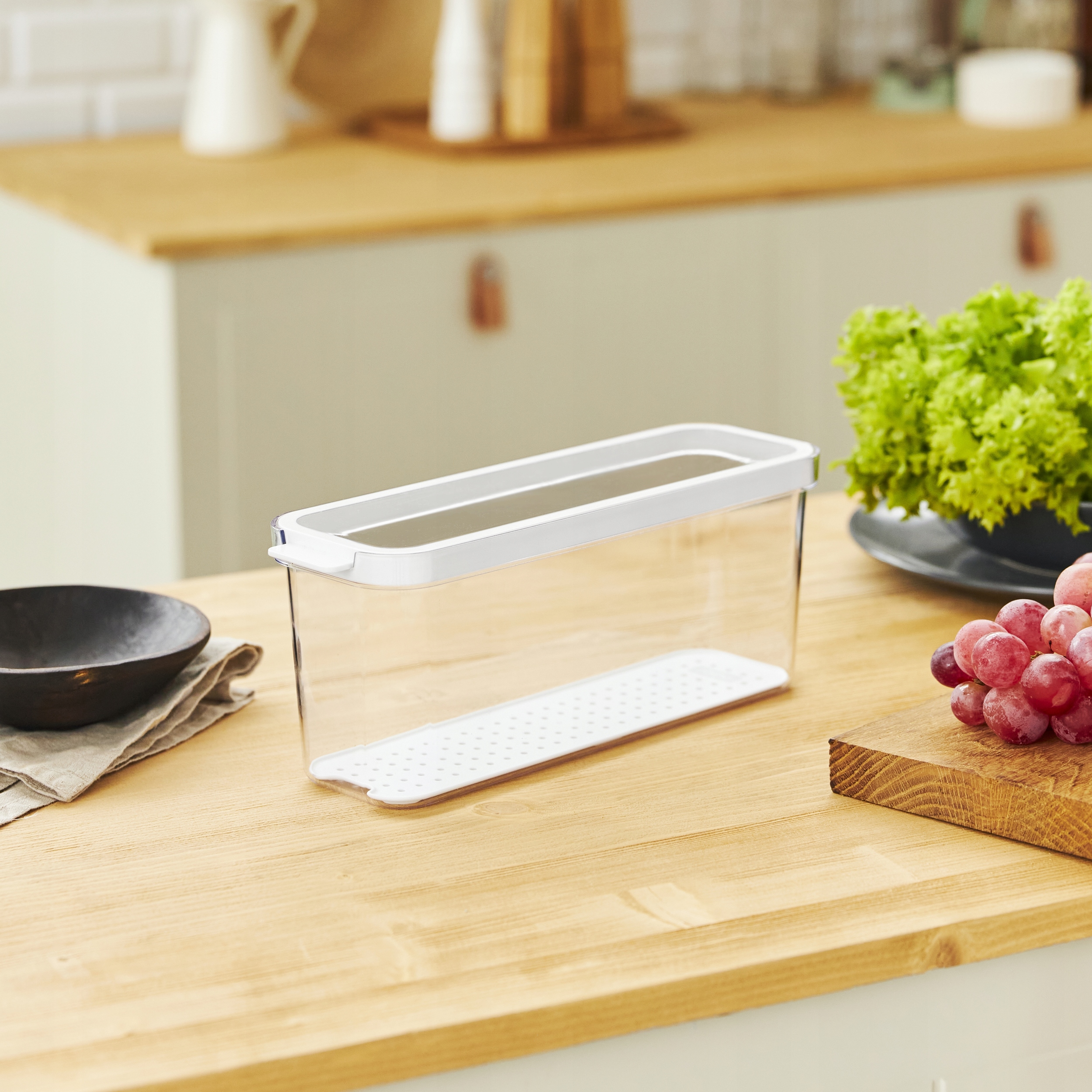 ROTHO POJEMNIK DO LODÓWKI NA ŻYWNOŚĆ OWOCE WARZYWA PLASTIKOWY 2L CAUMA Pojemność 2 l