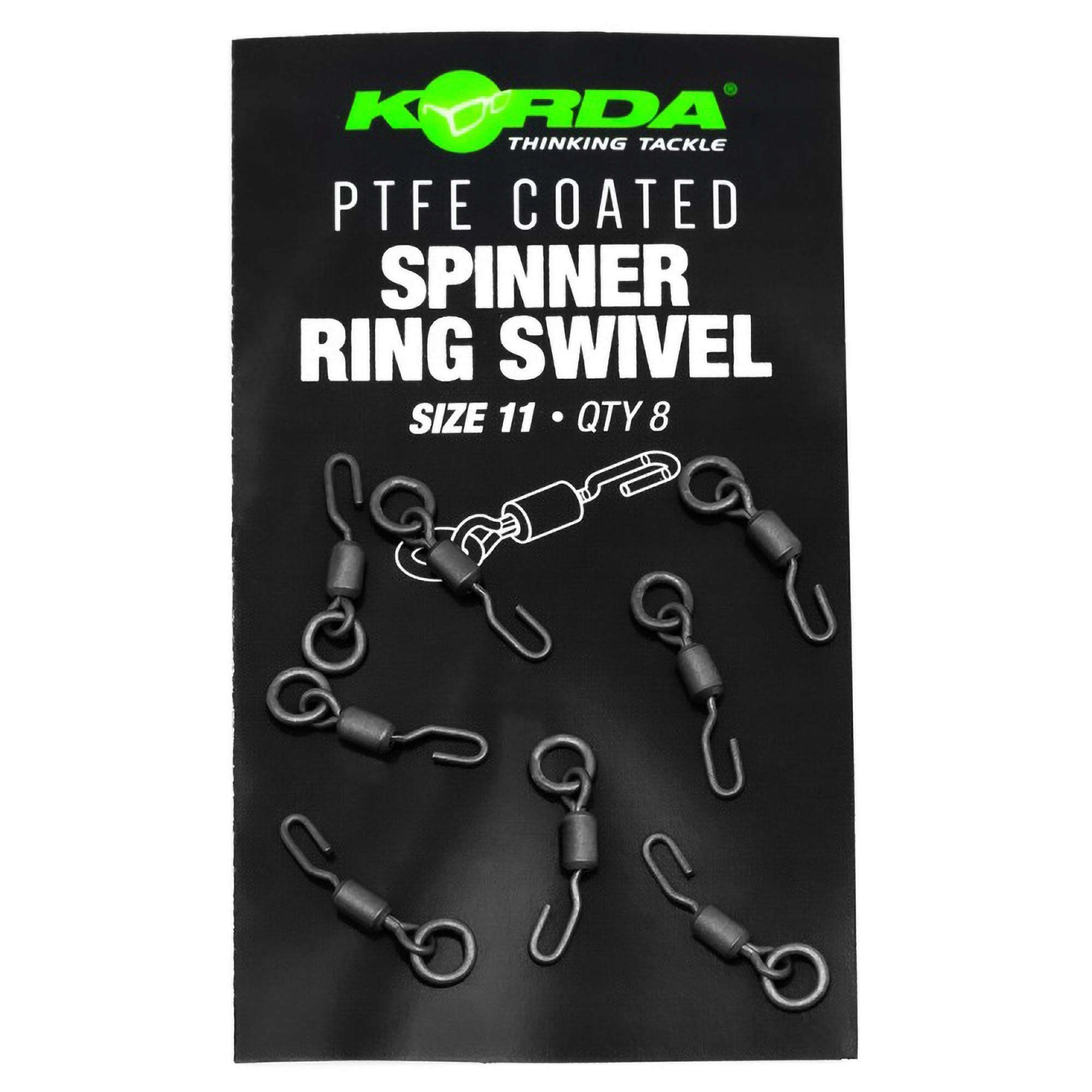 Krętliki Korda Ptfe Spinner Ring Swivels 11