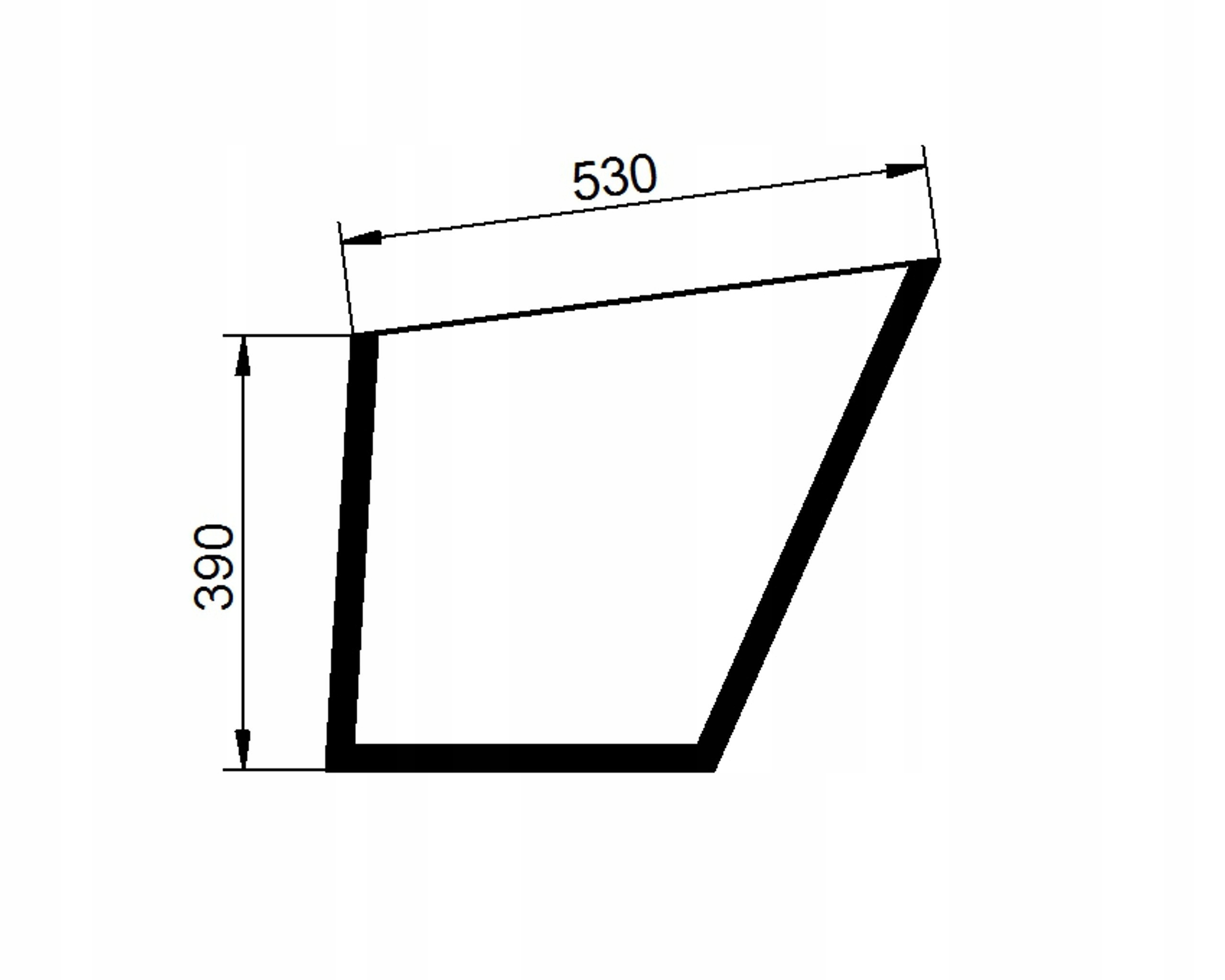 sklo Valtra Valmet A 600-900 205-865 dveře doln L