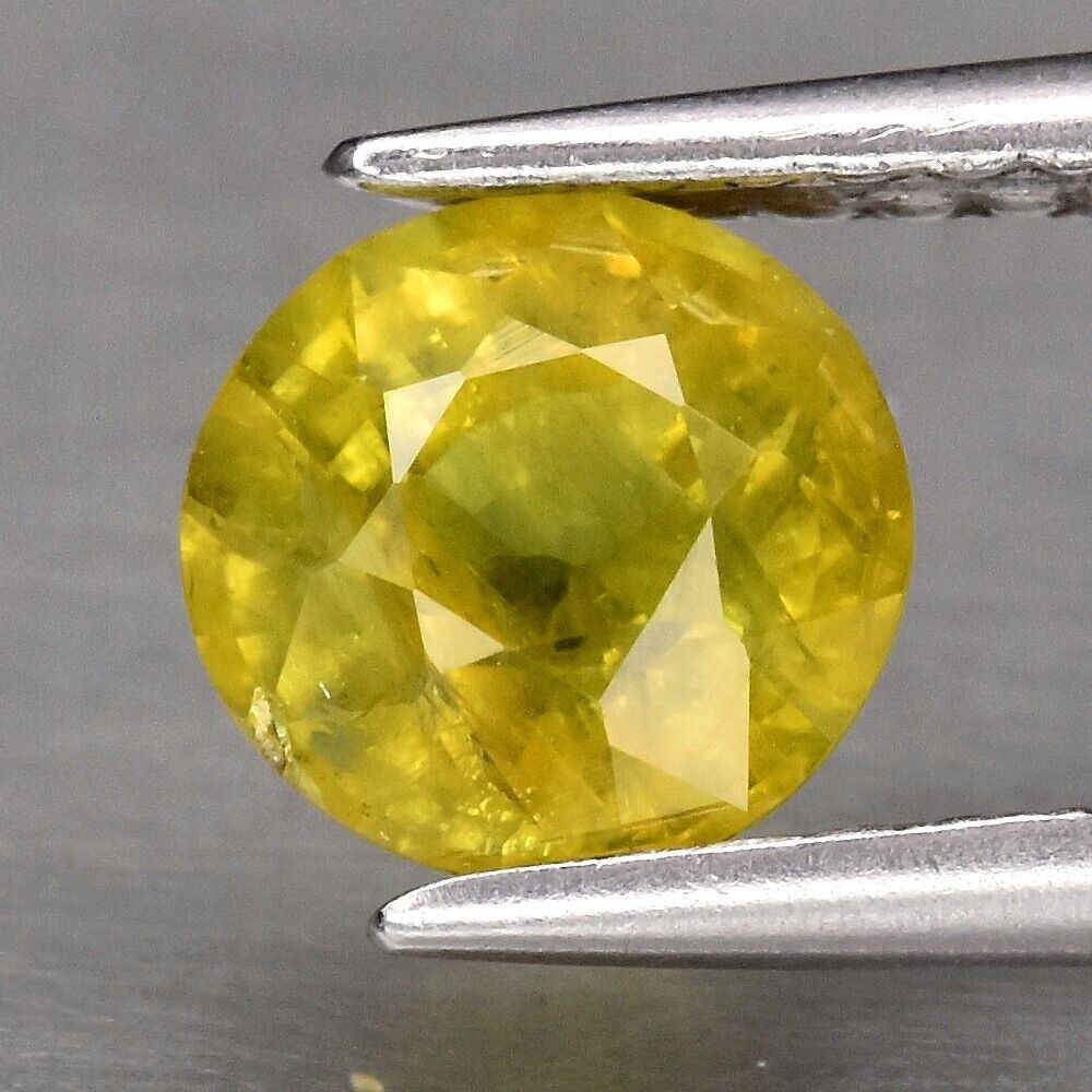 Safír 1.15ct Žlutý Kulatý eCertifikát Wbd