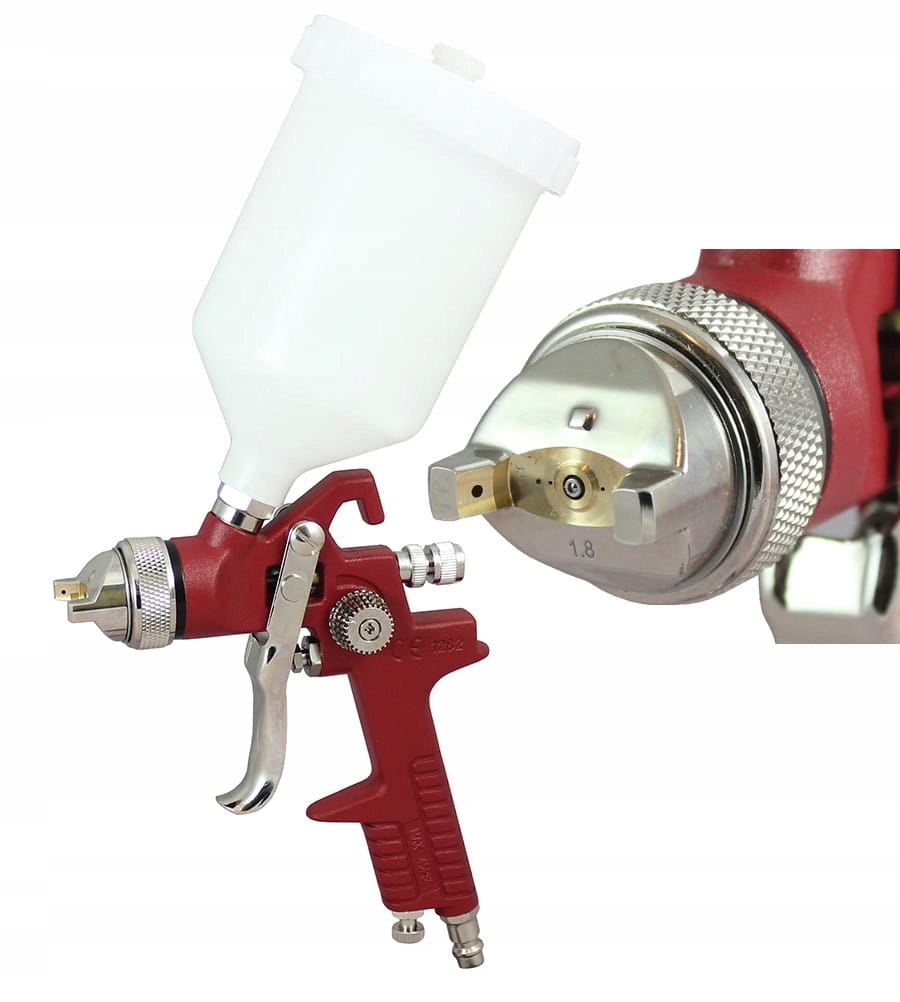 

Pistolet lakierniczy Speedway czerwony Hp 1.8mm