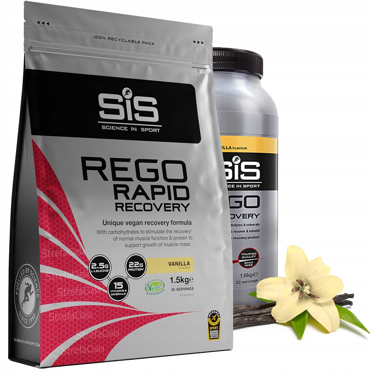 Sis Rego Rapid Recovery 1500 g Regenerační Koktejl Po Tréninku Vanilla