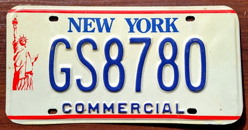 New York - tablica rejestracyjna z USA