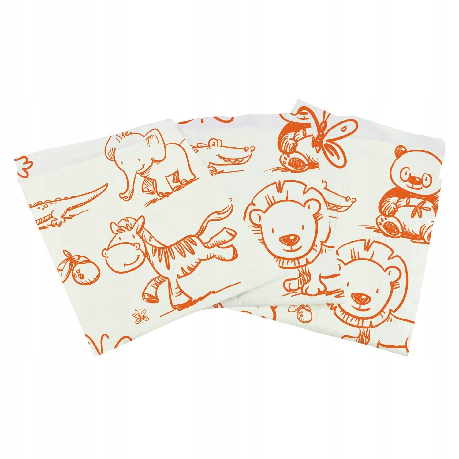 Podkład do przewijania w płatach Teqler 60 x 40 cm 50 szt.