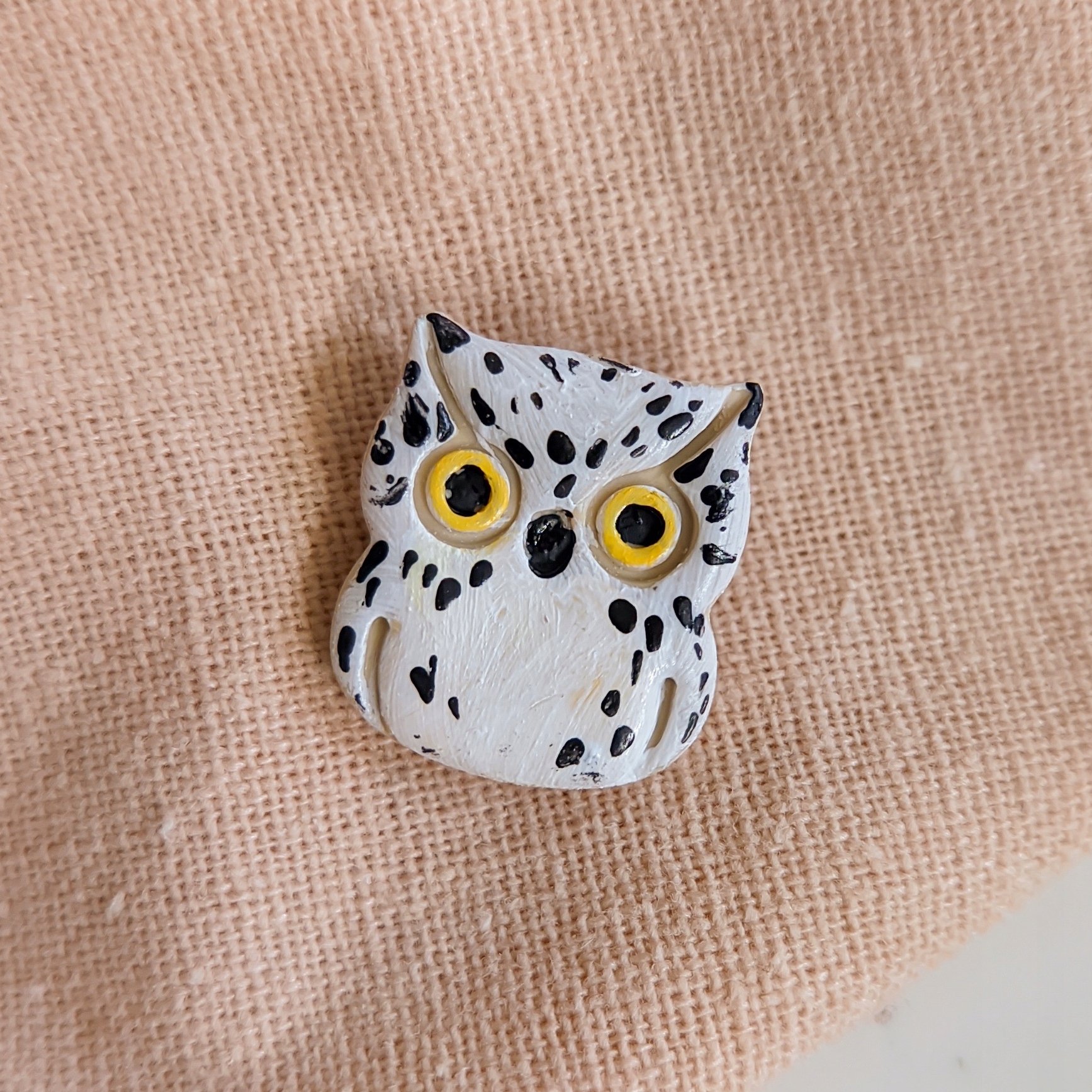 Pin připínáček sova, šperky akcesoria se sovou, dárek pro učitelku