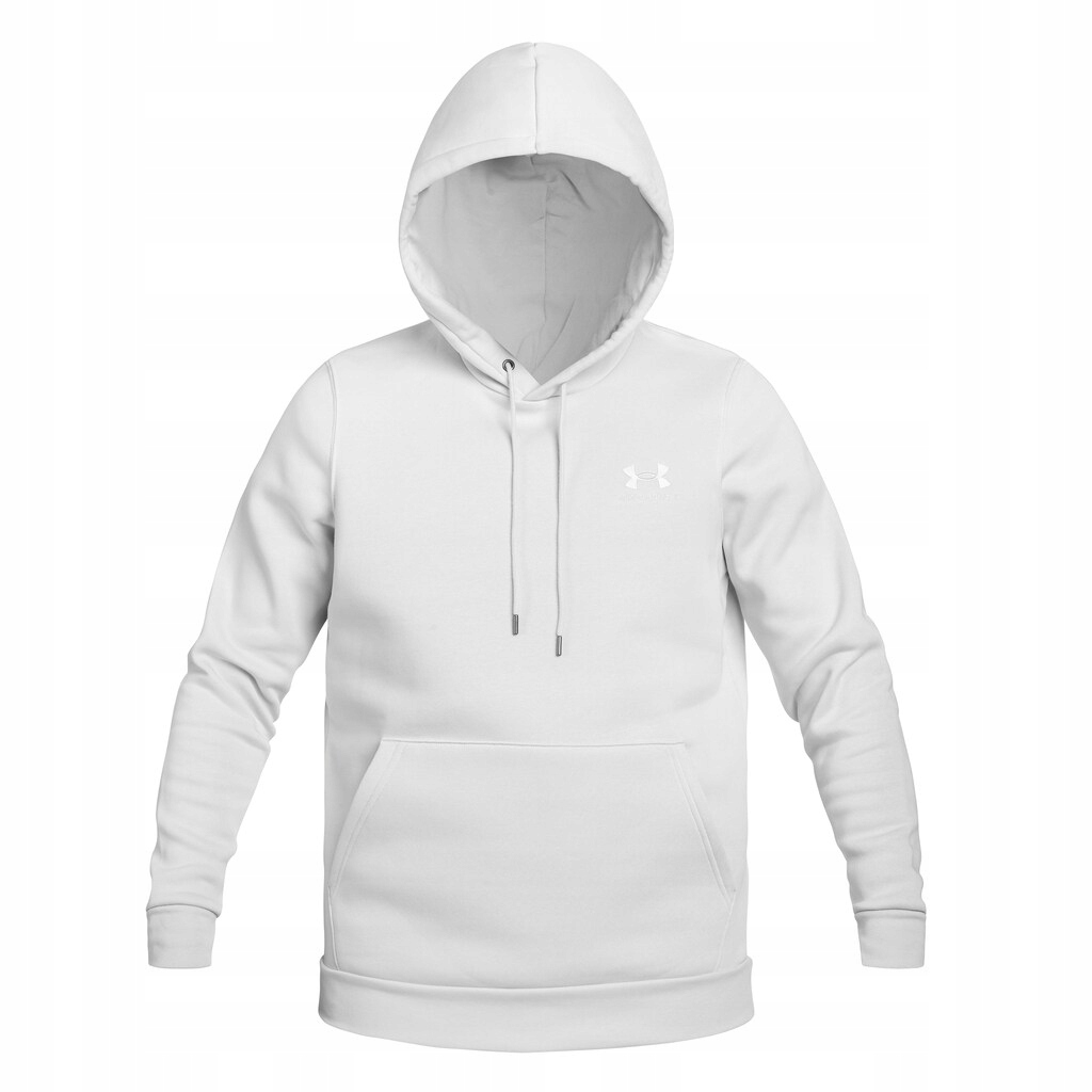 Pánská mikina s kapucí Under Armour Icon Fleece Hoodie Bílá XXL