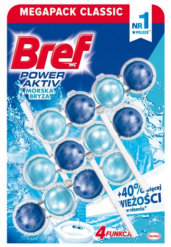 

Bref Zawieszka kostka do toalet 3x50 g Morski