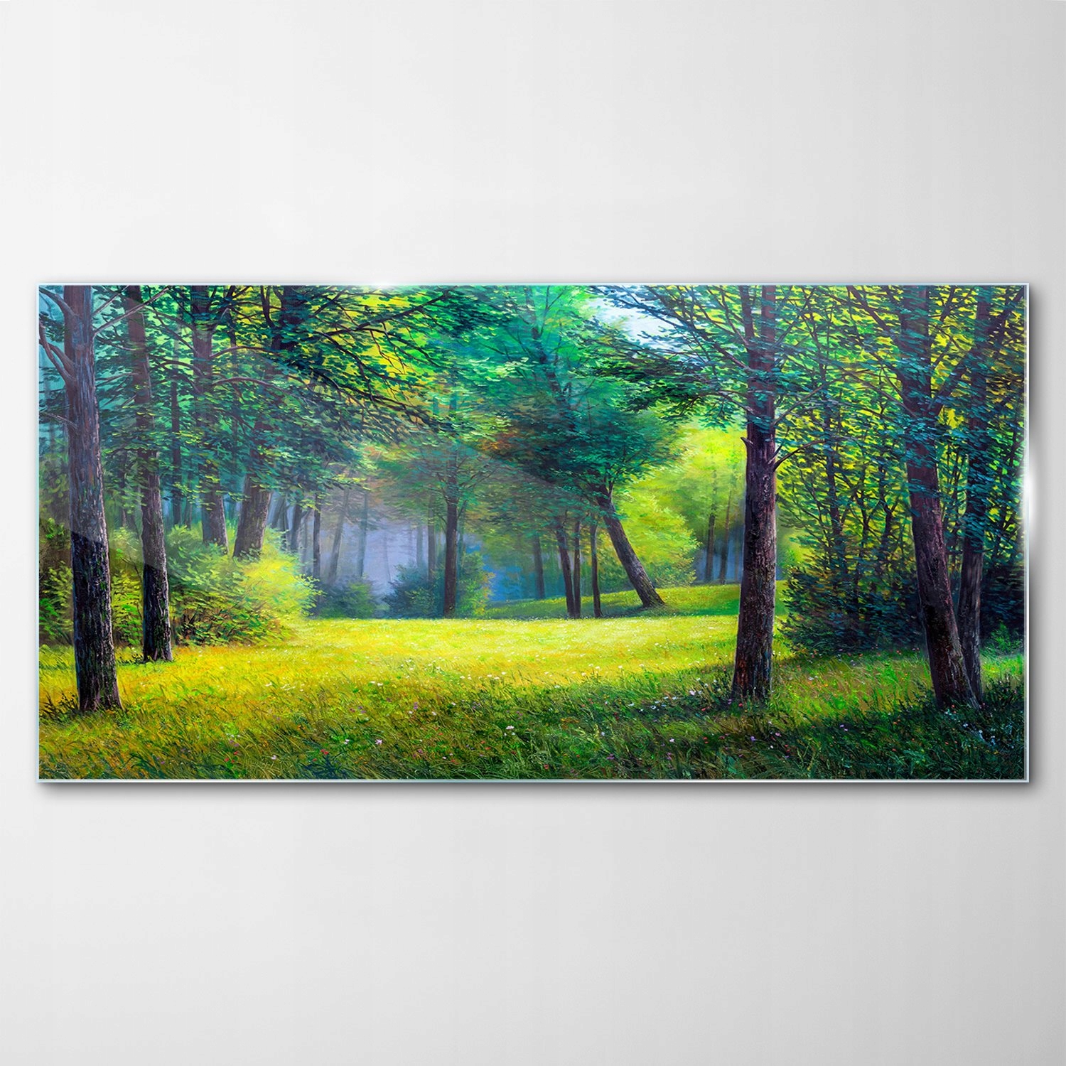 

Obraz Szklany Dekor Krajobraz Las Drzewa 120x60