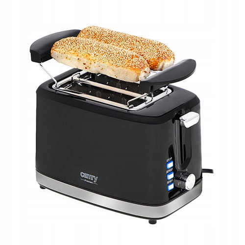 Toustovač s Roštem na Opékání Rohlíků Funkce Rozmrazování Regulace Cr 3218